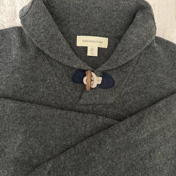 Frederik Anderson Copenhagen Gorgeous Gray Sweater Size L Washed never worn-EUC! - Picture 8 of 13